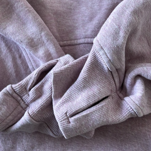 SOLD Lululemon Athletica Scuba half zip Hoodie pink - purple / size M/L - Picture 6 of 6